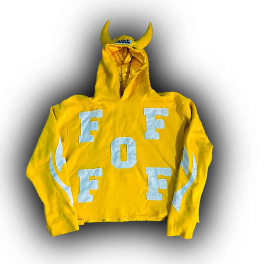 FOF Cropped Hoodie - Sunshine Yellow